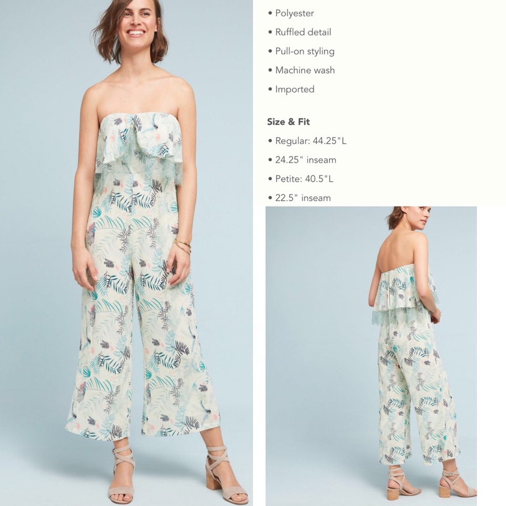 Anthro Rosabel Ruffle Jumpsuit by Foxiedox, SP